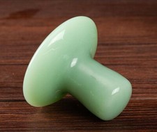 2 x Mushroom Natural Jade Massage Stone Gua Sha Tool for Body Face Neck Foot D21