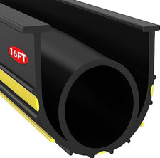 Jin&Bao Joint caoutchouc de décapage des intempéries inférieur de porte de garage 5/16" extrémité en T 16 pieds