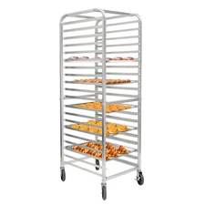 20-Tier Baking Rack with 4 Wheels for Easy Mobility and Storage