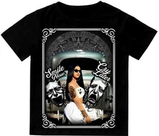 Smile Now Cry Later Mens T-Shirt Print On Shaka Wear Heavyweight Tee