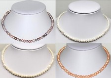 Zucht Perlen Ketten, echte Süßwasser-Natur-Perlen-Halskette 35-60 cm Neu 1 Stück