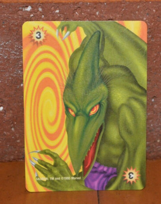 SPIDER-MAN '97 FLEER TRADING CHASE GAME CARD OVER POWER SAURON # 3