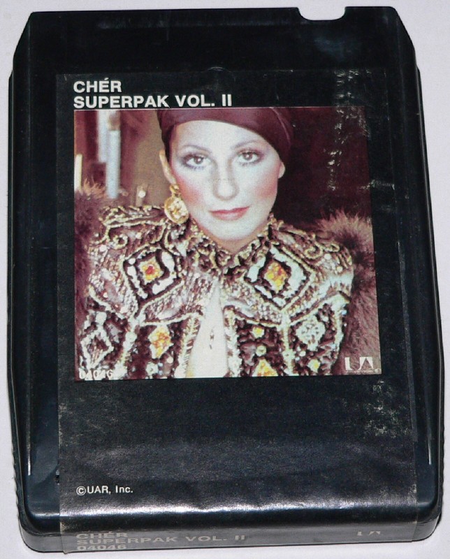 8-track / stereo 8 tape:"Superpak Volume 2," by Cher United Artists, 04046, 1972