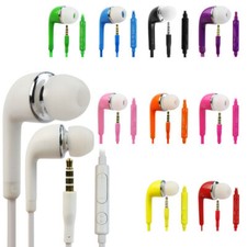 Universal 3.5mm Headset Earphones Headphones with Remote  Mic for Cell Phones