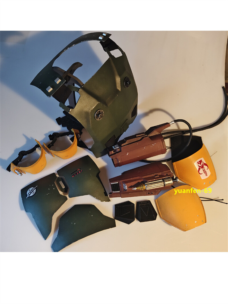 Star Wars The Mandalorian Wearable Body Armor FRP Helmet Boba Fett Cos Prop Suit image 3