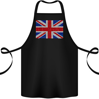 Mosaik Union Jack Flagge Großbritannien UK Baumwolle Schürze 100% Bio