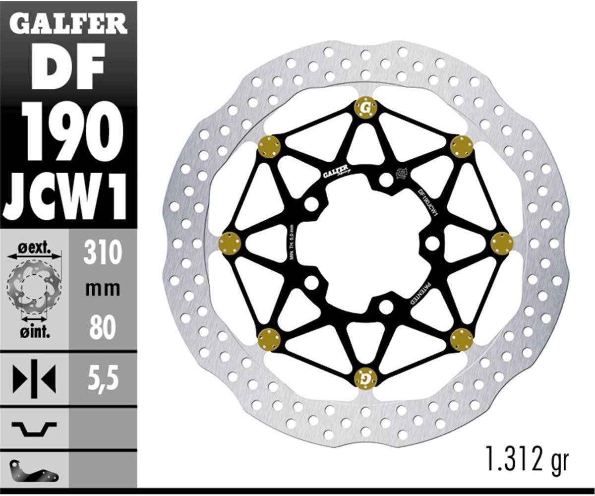 Galfer Front Brake Disc WAVE FLTEC RAC 310X5.5 KAWASAKI ZX 10R