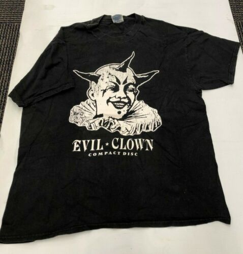 Vintage Rock T Shirt- Evil Clown NOS XL Hanes Blac