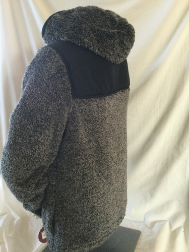 SO American Heritage schwarz meliert Damen Sherpa Reißverschluss Hoodie neu mit Etikett Medium - Bild 2 von 10