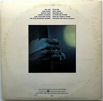JIMI HENDRIX Sound Track Recordings From The Film 