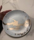 Christian Dior Gold Splash Porcelain Plate