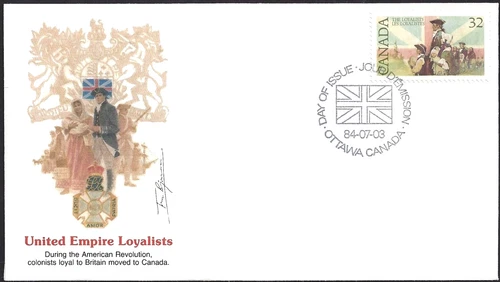 🍁Canada   #1028    "UNITED EMPIRE LOYALIST"   Brand New 1984  Fleetwood Cover
