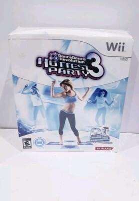 Dance Dance Revolution Hottest Party 3 (Nintendo Wii) with Dance Pad Mat - NEW