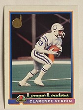 1991 Bowman #280 Clarence Verdin Indianapolis Colts League Leaders
