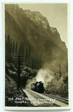 RPPC East Portal Connaught Tunnel Mount MacDonald Postcard Engine Train Vintage