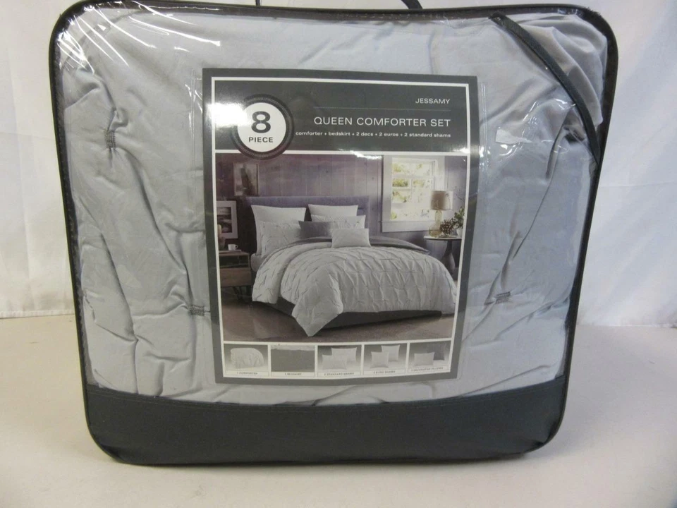 Jessamy королева размер одеяло комплект 8 изделий комплект юбка наволочки декоративные подушки - Изображение 3 из 4