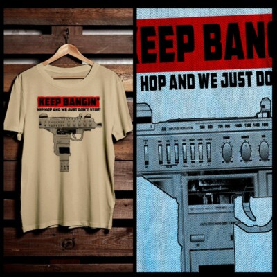 Hip Hop t-shirt 90s rap music underground Cypha Brooklyn don't stop XL Tan 