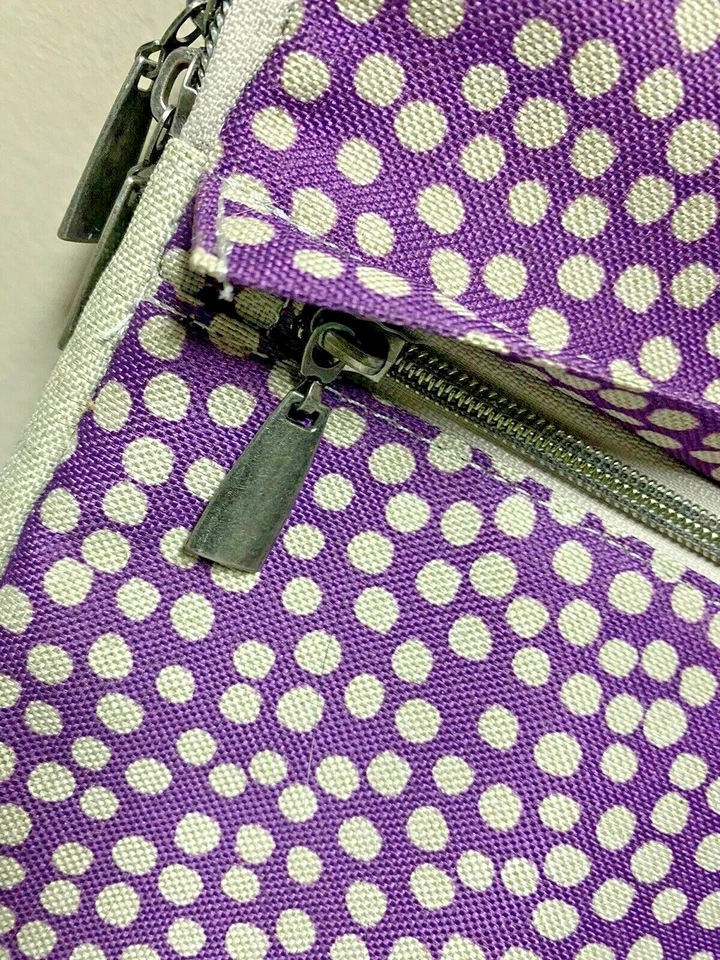 Lotta Jansdotter para computadora portátil TARGUS estuche púrpura gris con cremallera Foto 4 de 4