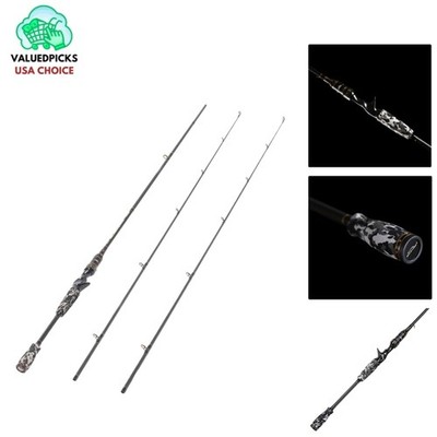 Versatile 7-Ft Bass Fishing Rod with 2 Tips - Carbon Fiber Casting Excellence