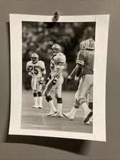 1988 Brian Bosworth & Warren Moon Original Type Photo RARE!