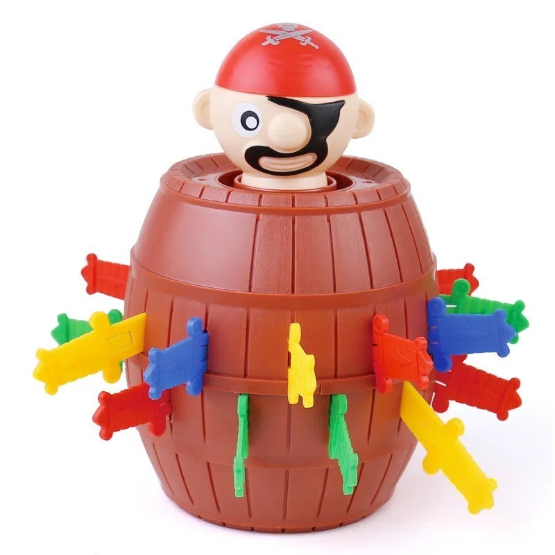 Jumping Pirate Pop Up Game Barrel Sword Family Party Board Game Kids Toy Fun 