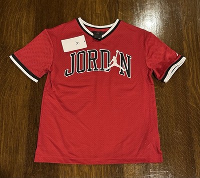 Nike Jordan Kids Jersey Shirt Red #23 Michael Jordan Youth Medium 10-12 NWT  $50
