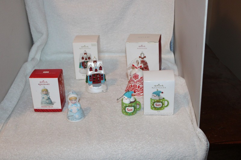 Hallmark Keepsake Lot of 4 Ornaments, 2010, 2011, 2014,2019