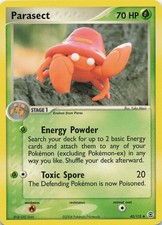 Parasect Uncommon EX FireRed & LeafGreen 43/112 LP Pokemon TCG Vintage WOTC on eBay