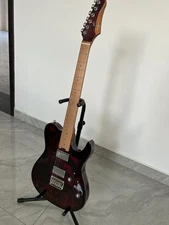 Volgoa VLTL-02 Solid Body Electric Guitar Low Price Hot Selling Burl Veneer BK