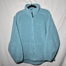 L.L. Bean Women's Medium Blue Full Zip Fleece Jacket