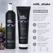 Milk_Shake Milk Shake Icy Blond Shampoo 300ml and Conditioner 250ml | Duo Offer
