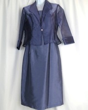 Alex Evenings Purple Dress Knee Length Party Prom Wedding SZ 10 Cocktail