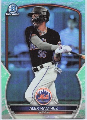 Alex Ramirez 2023 Bowman Draft #BDC-17 Chrome Lunar Glow Refractor