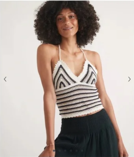 MARINE LAYER Archive Mia Crochet Tank Top NWT Sz L - Picture 4 of 4
