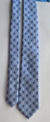 Altea Milano 100% Silk Tie Mens Blue