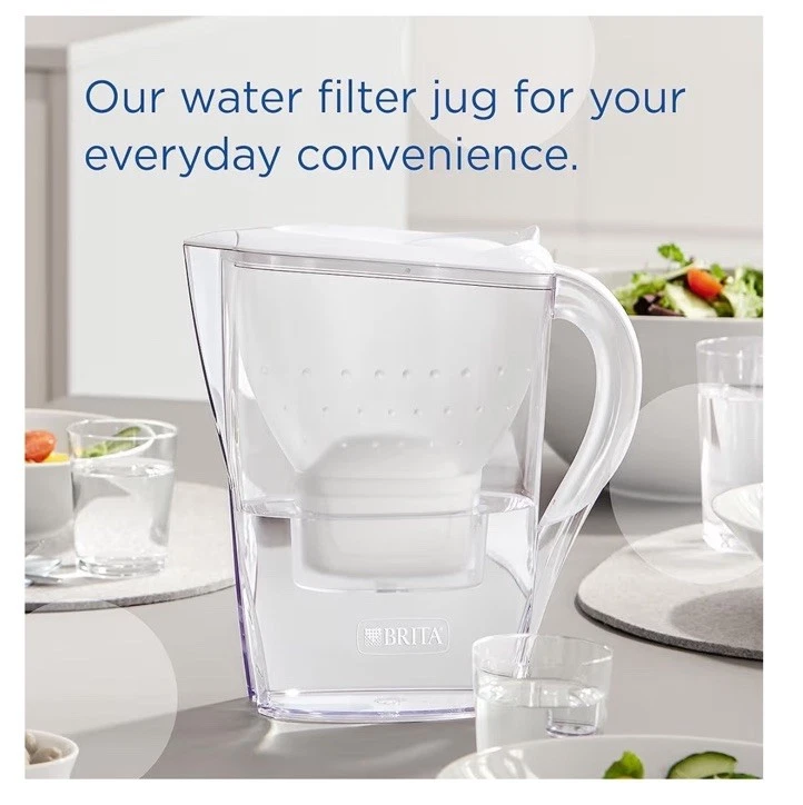 BRITA Marella Water Filter Jug White 2.4L and 6x MAXTRA PRO All-in-1 Cartridges - Image 2 of 4
