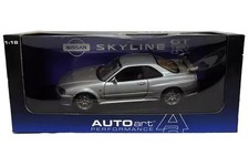 AUTOart 1/18 Nissan Skyline R34 GTR Titanium Silver Performance Used in Japan