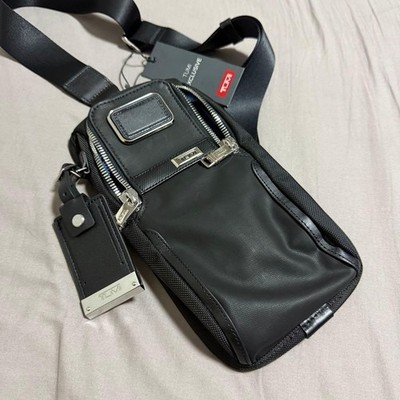 Tumi Alpha Bravo Bozeman Sling Bag Navy Black Rare Color Urban Style