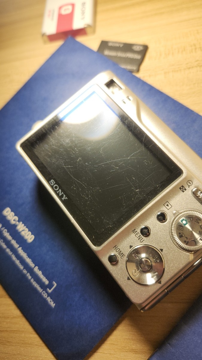 Sony Cyber-shot DSC-W200 12.1MP Digital Camera - Silver for sale