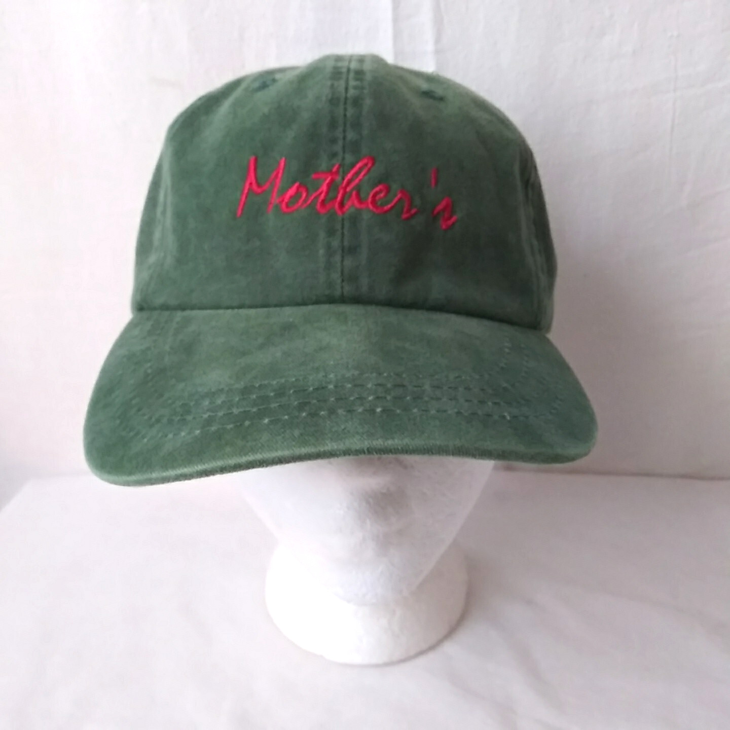 Mother's Script Strapback Hat Green - image 6