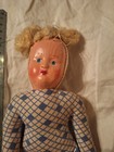 Vintage 1930s Poland Doll  Sawdust Cloth Hand Sewn Hand Painted Face 11 Inch — photo 1