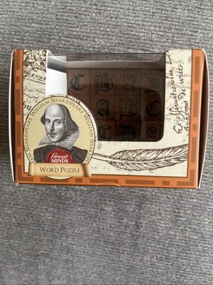  Great Minds Shakespeare s Word Puzzle Professor Puzzle 16 Pieces Word Challenge