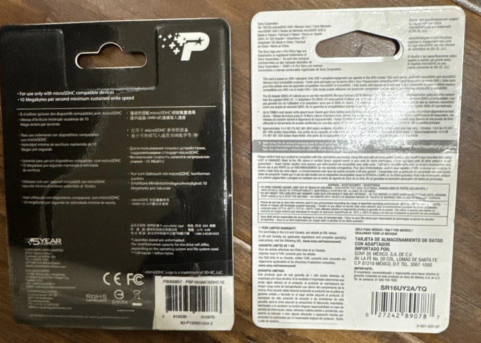 Patriot 16GB Sony 16GB MicroSDHC Flash Card X2 - Image 2 of 2