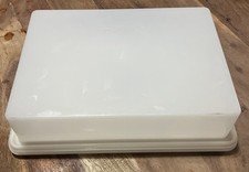VTG Tupperware Sheet Cake Carrier W/Lid No Handle White Base, 9x13 Retro 622-2