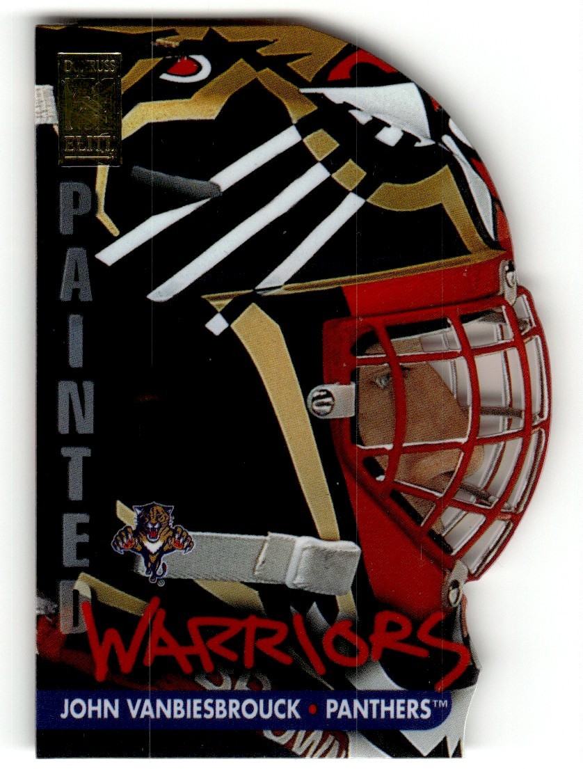 1995-96 Donruss Elite Painted Warriors John Vanbiesbrouck /2500 Florida Panthers