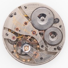 Waltham Vanguard 16-Size 23-Jewel Antique Pocket Watch Movement, Keeps Time