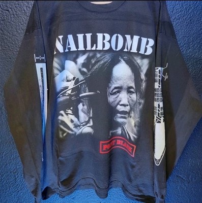 Nailbomb Point Blank Long Sleeve Shirt Custom Multi-Print Shaka Wear Heavyweight