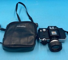 Vintage Minolta 110 Zoom SLR Film Camera Black