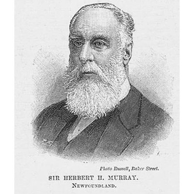 HERBERT H. MURRAY Gouverneur von Neufundland - antiker Druck 1895