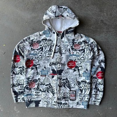 *RARE* 2000s Ecko Untld Comic AOP Zip-Up Jacket (L)